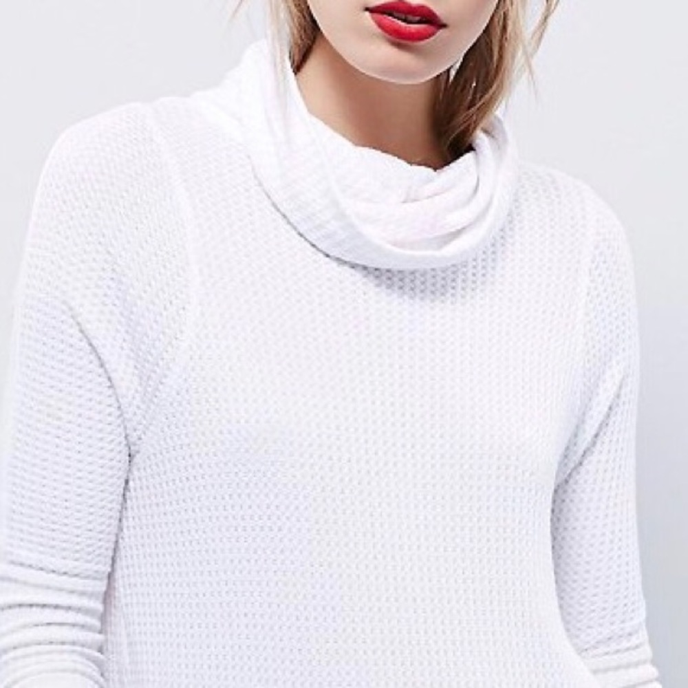 Free People Waffle Knit